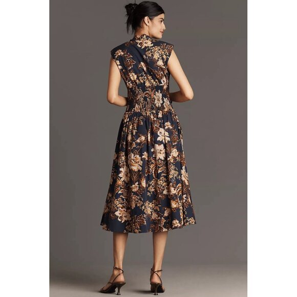 NWT Size 1X - Anthropologie The Tommie Cotton Zip-Front Midi Dress (NWT US$ 178) - Picture 6 of 16